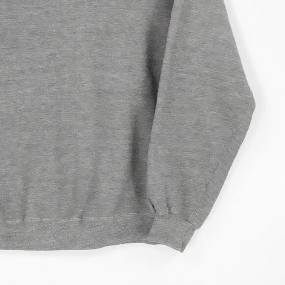 Vintage Jerzees Sweater Mens XL Gray Crewneck Pullover Made USA Raglan 80s 90s - Picture 6 of 15